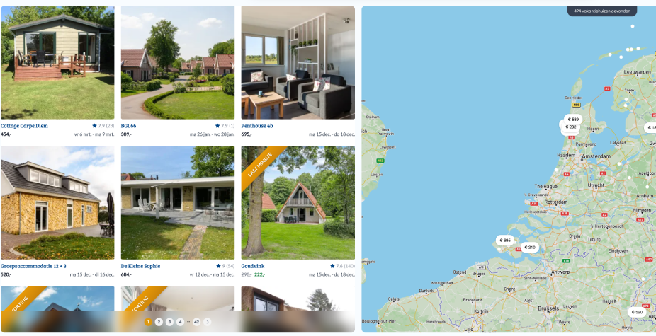 Fijn op Vakantie - Destination Map